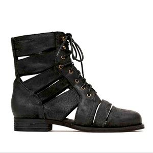 Jeffrey Campbell Slashed Leather Booties